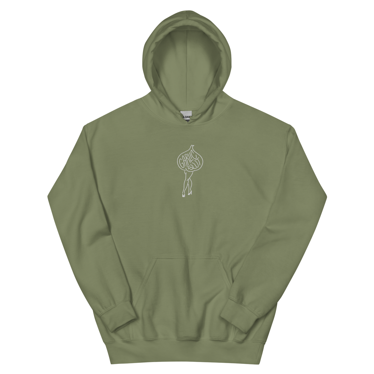 GARLIC SLUT Hoodie (white embroidery)