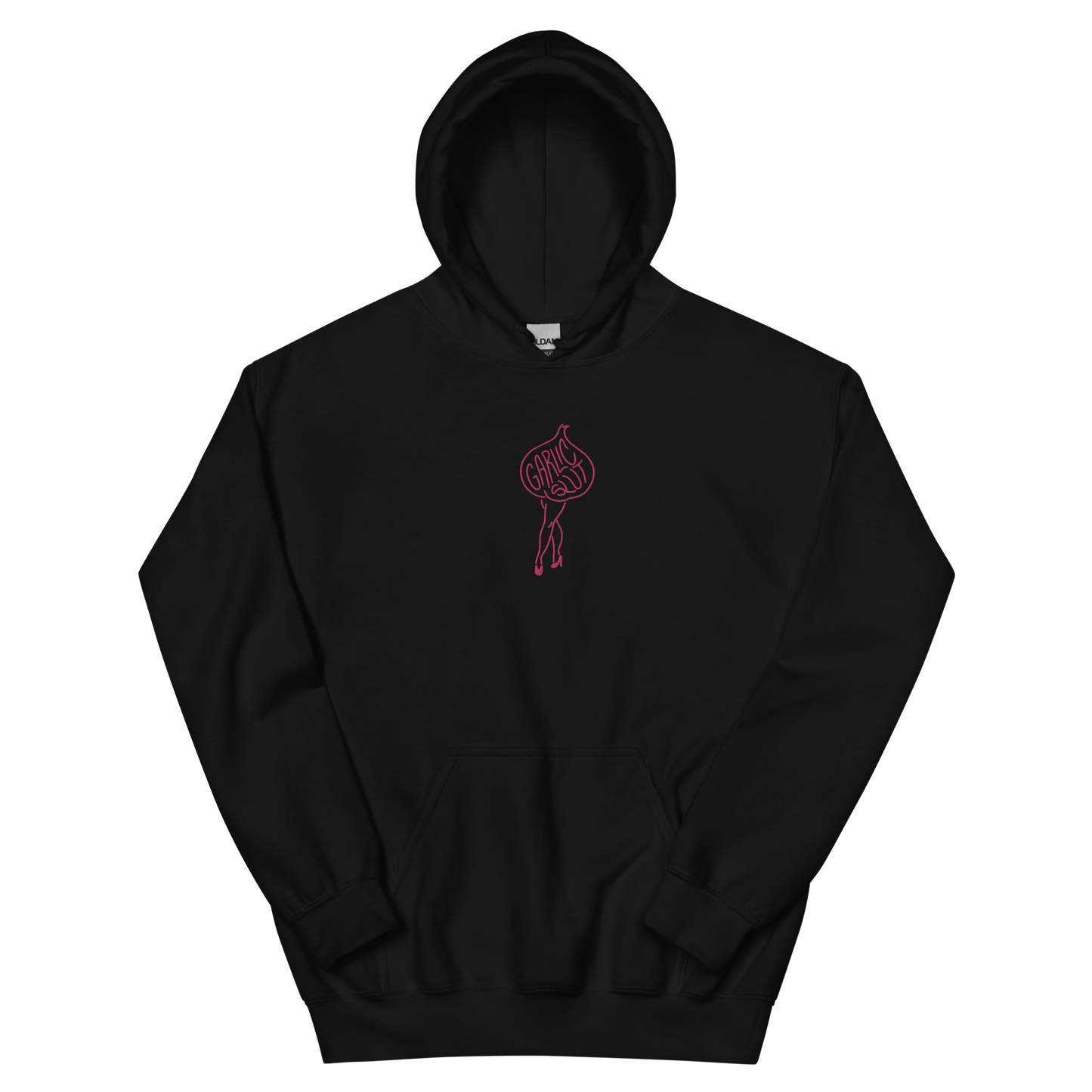 GARLIC SLUT Hoodie (pink embroidery)