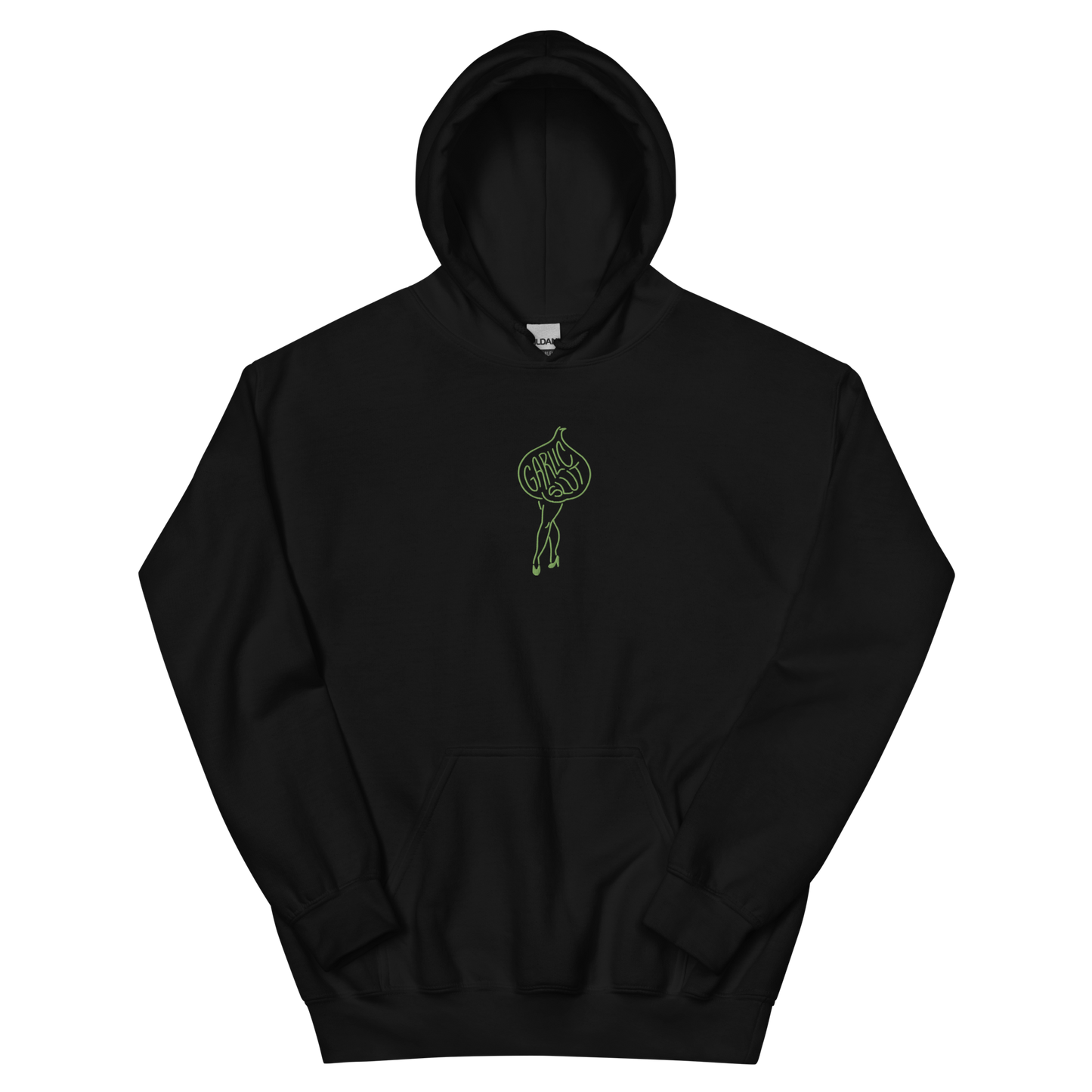 GARLIC SLUT Hoodie (green embroidery)