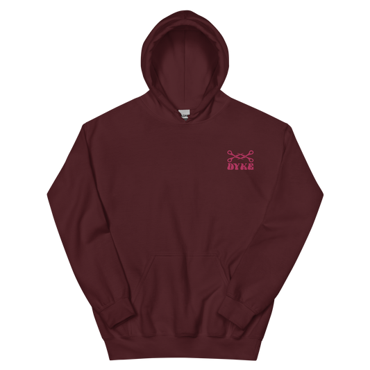 DYKE Hoodie (pink embroidery)