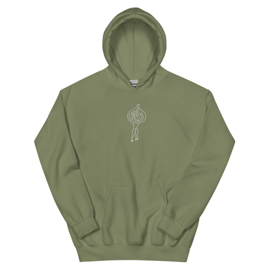 GARLIC SLUT Hoodie (white embroidery)