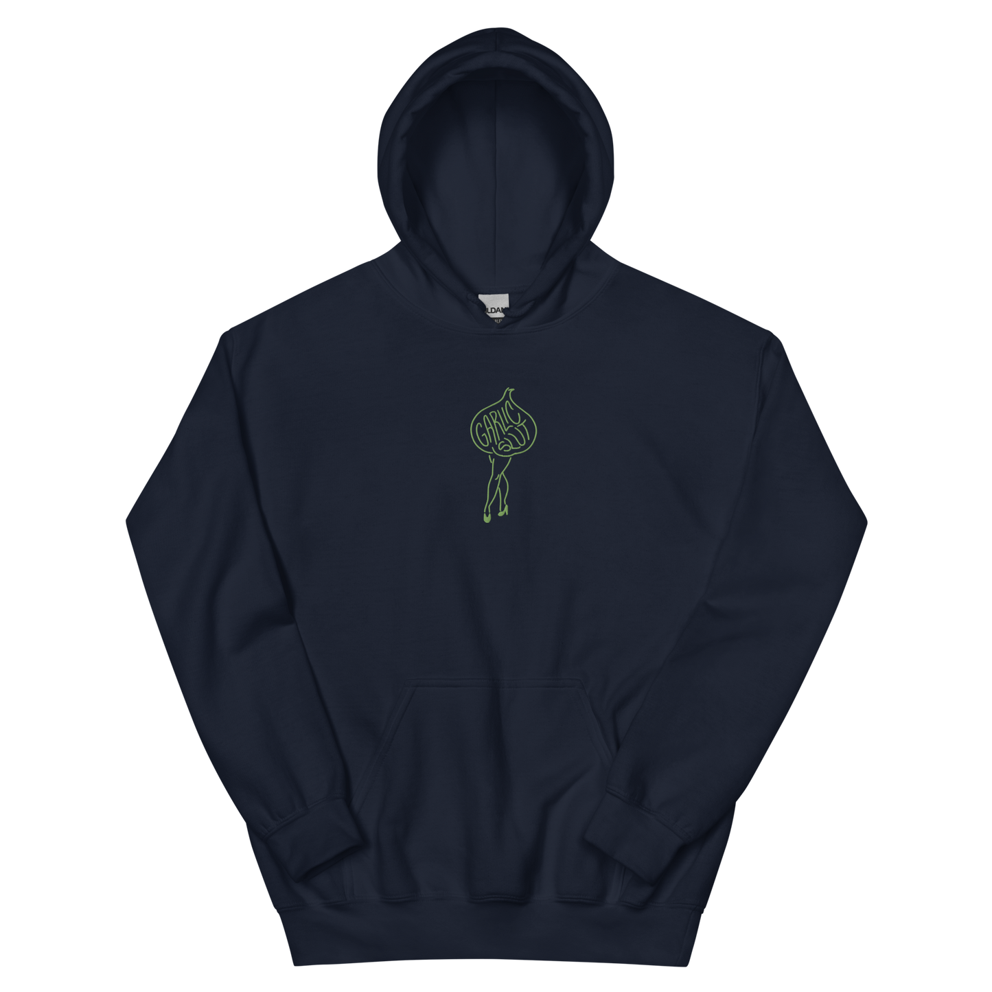 GARLIC SLUT Hoodie (green embroidery)