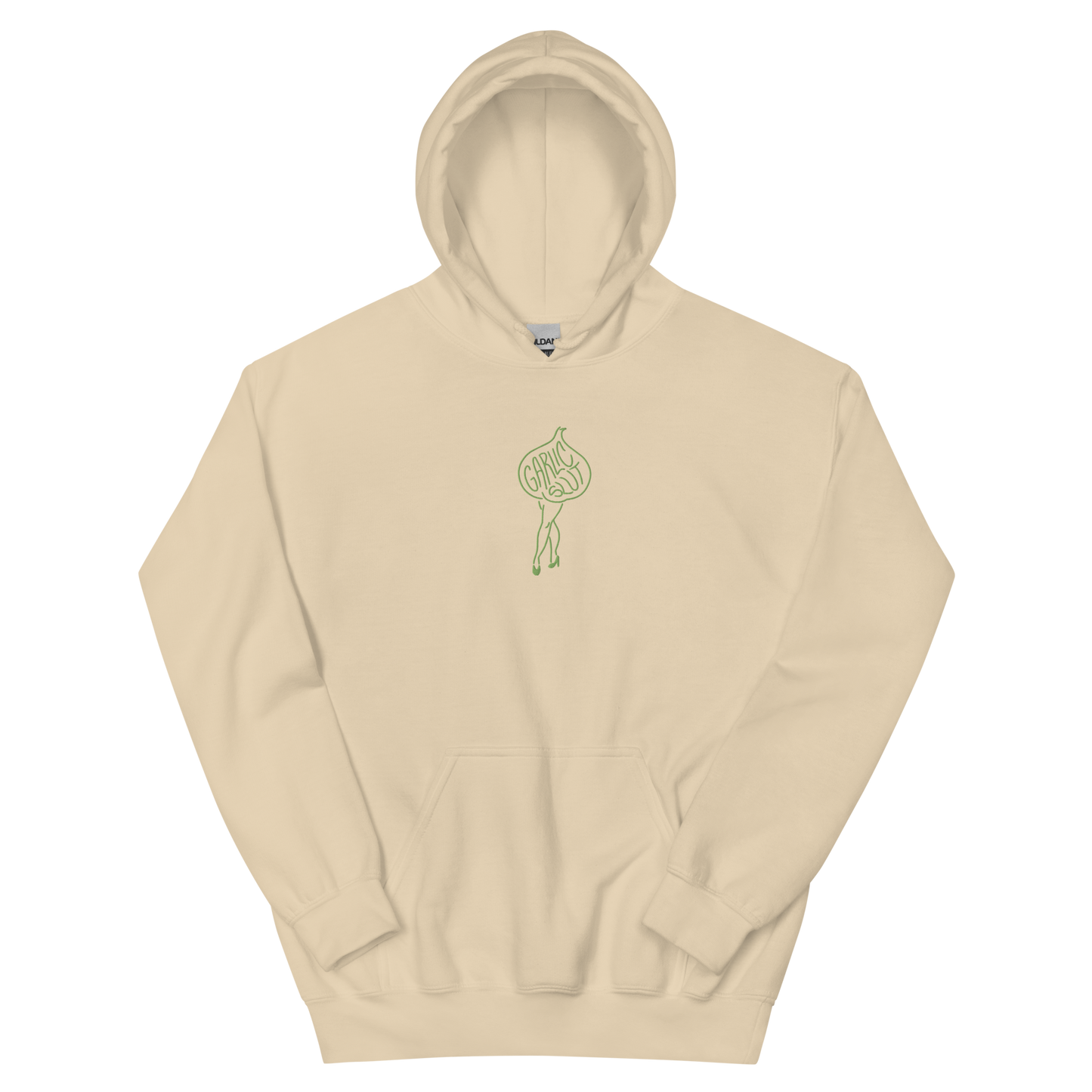 GARLIC SLUT Hoodie (green embroidery)