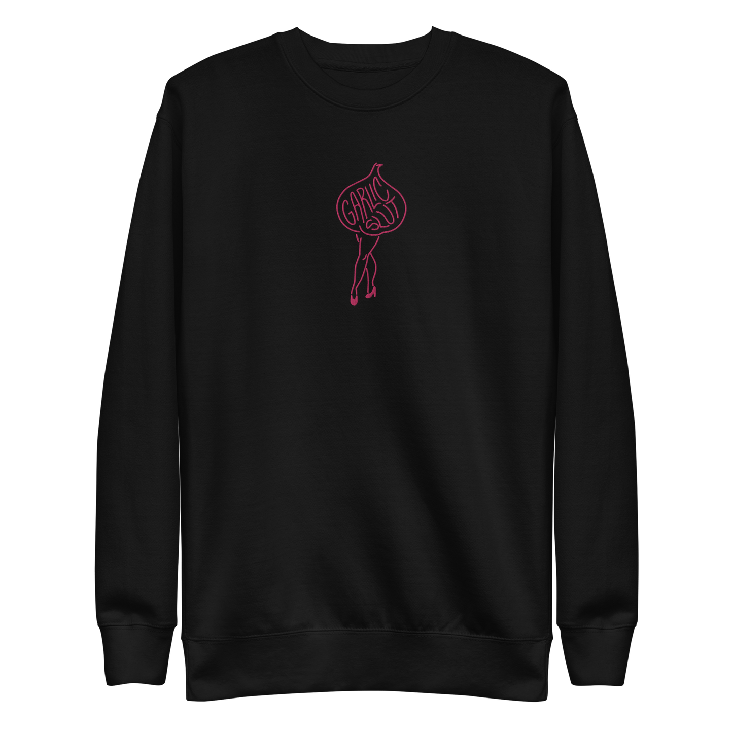 GARLIC SLUT Sweatshirt (pink embroidery)