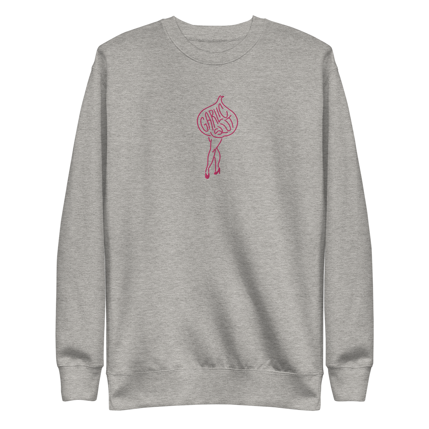 GARLIC SLUT Sweatshirt (pink embroidery)