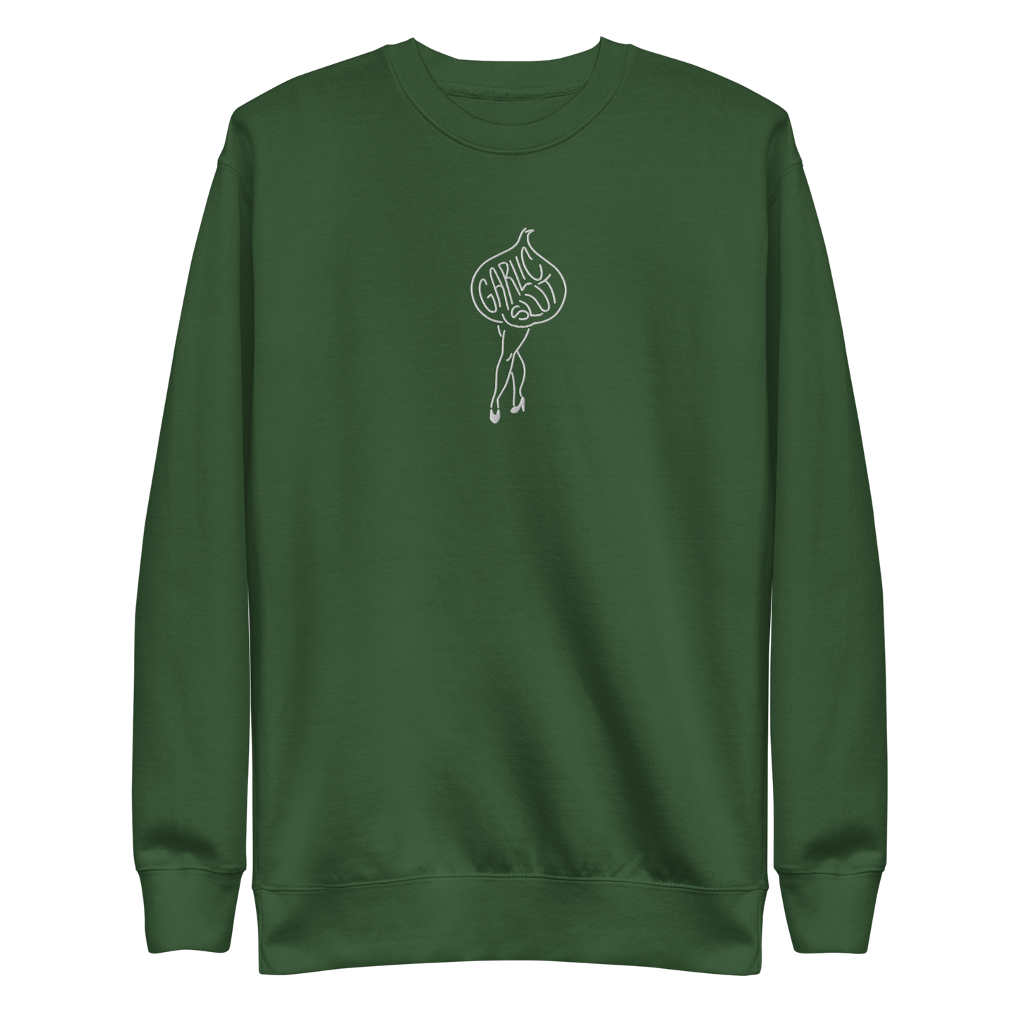 GARLIC SLUT Sweatshirt (white embroidery)