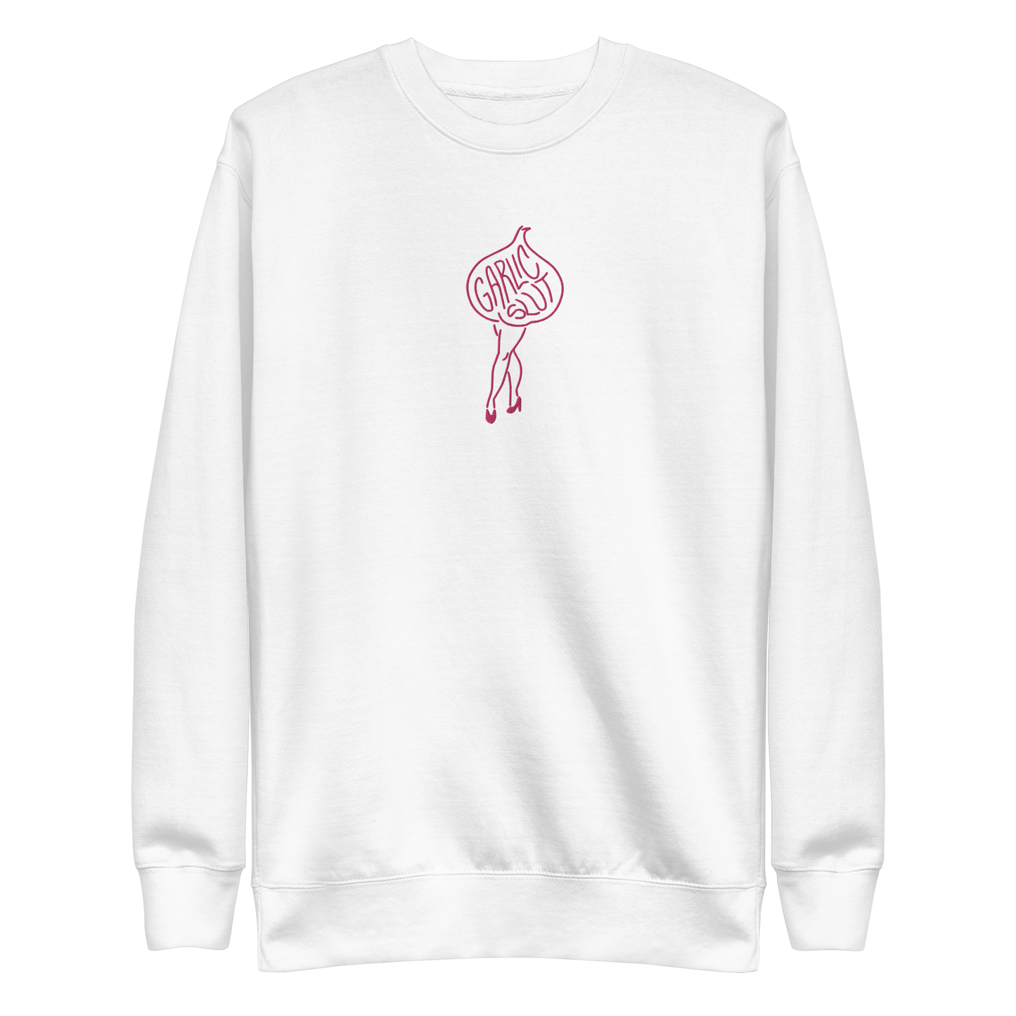 GARLIC SLUT Sweatshirt (pink embroidery)